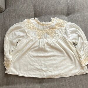 Zara- White and Gold Top (3-4 yrs)